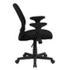 Y-GO Office Chair™ Mid-Back Black Mesh Swivel Task Office Chair with Arms