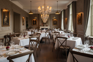 Fine dining restaurant with Advantage X-Back Chairs