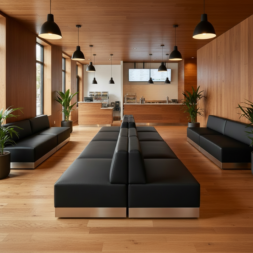 HERCULES Alon Series Black - Warm Wood Fast Casual No People