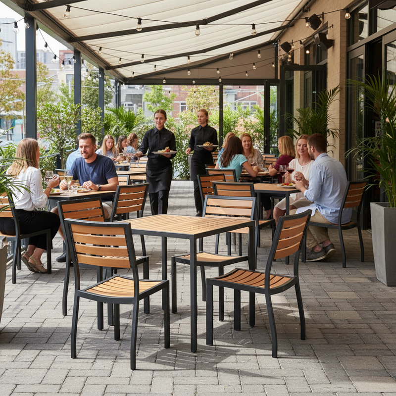 Lark Patio Sets in Busy Restaurant Service
