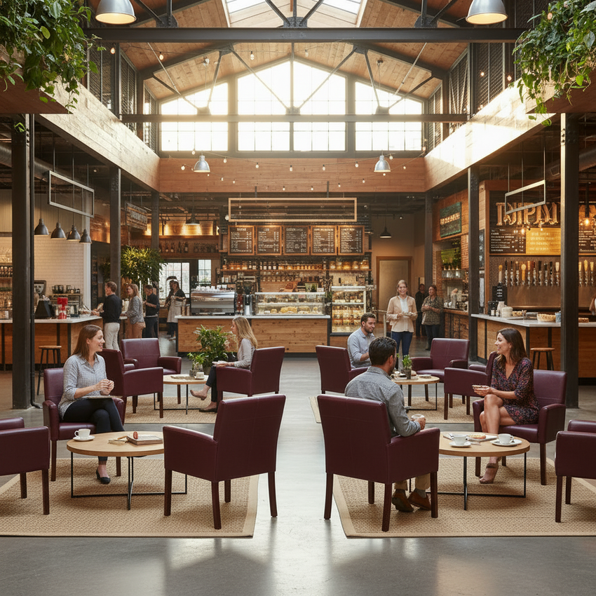 LeatherSoft Executive Side Chair Burgundy - Food Hall No Signage