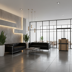 Modern Sleek Restaurant Waiting Space Imagination Series