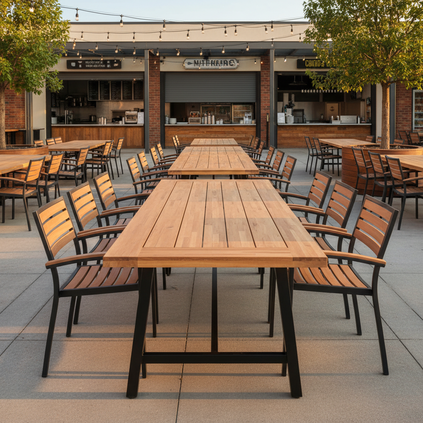 Rafe & Lark — Outdoor Food Hall Communal Plaza