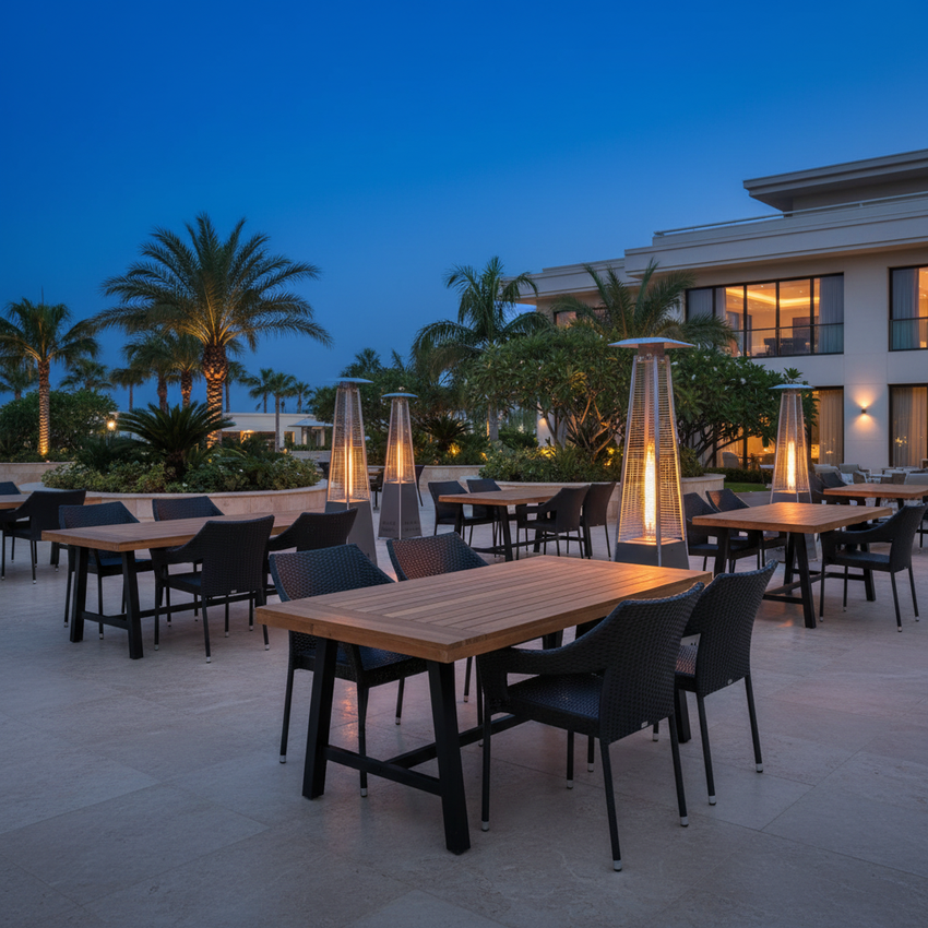 Resort Terrace — Rafe, Ethan & Sol Blue Hour